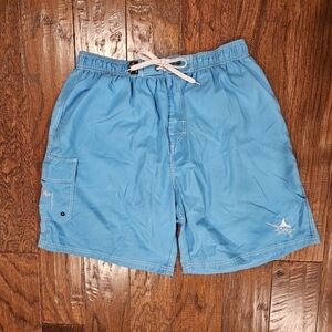 Guy Harvey Men's Billfish 7" Volly Swim Trunks/Board Shorts, Blue - Size XL